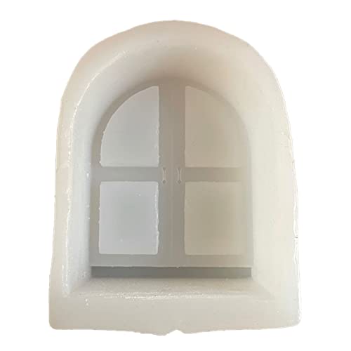 CYILPR Kerzenformen, 3D-Silikonform für Weihnachten, Tür, Fenster, Kuchen, Fondant, Schokolade, Süßigkeiten