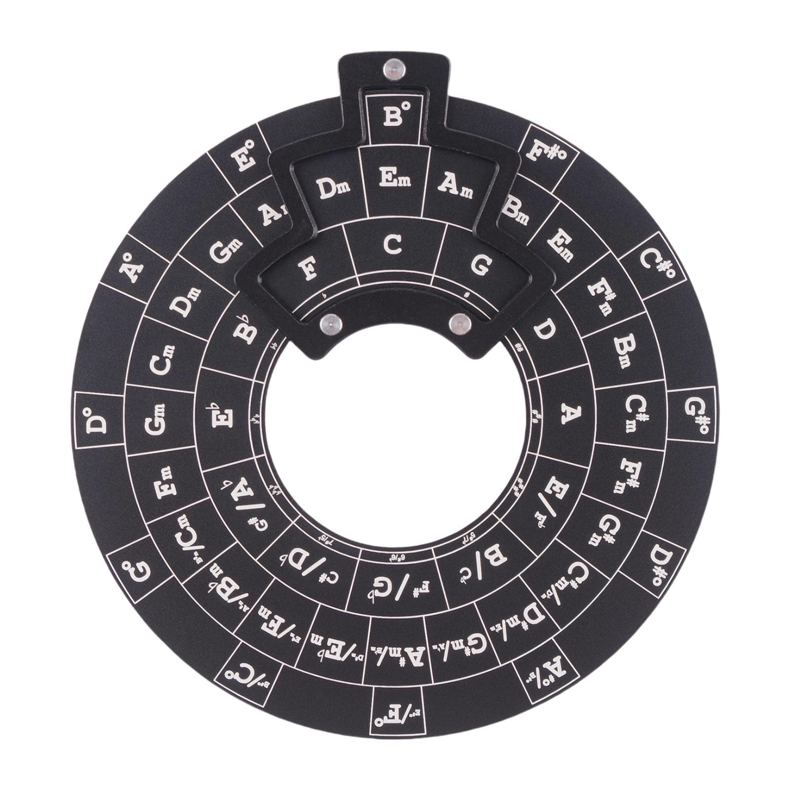 Kreise Der Quinten Rad Metall Melodien Werkzeug Gitarre Akkord Diagramm Musiktheorien Buch Holzständer Für Musikinstrumente