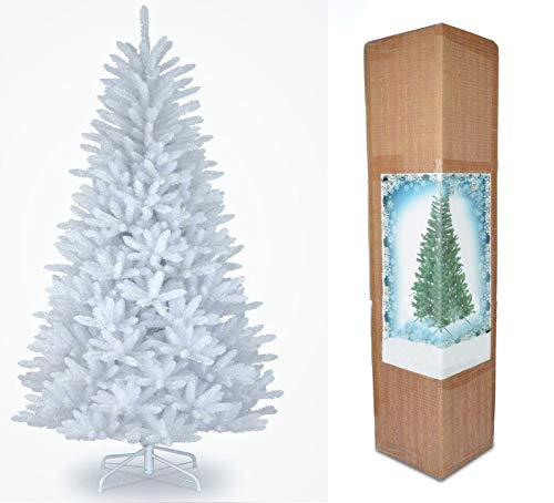 SHATCHI Weiß 12ft/360cm Künstlichen Weihnachtsbaum Alaskan Pine 2800 Spitzen Xmas Home Dekorationen 3.6m, Metallständer, Plastic