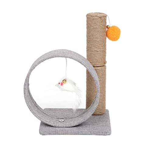 Katzenbaum Katzenbaum Klettergerüst Katzenbaum TowerCat Tree Ständer Katzenkratzbaum Interaktiver baumelnder Ball Haustier Aktivitätsmöbel Haus Kätzchen Möbel