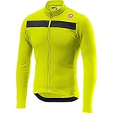 CASTELLI Men's Puro 3 Jersey FZ Sweatshirt, Gelber Fluo/schwarzer Reflex