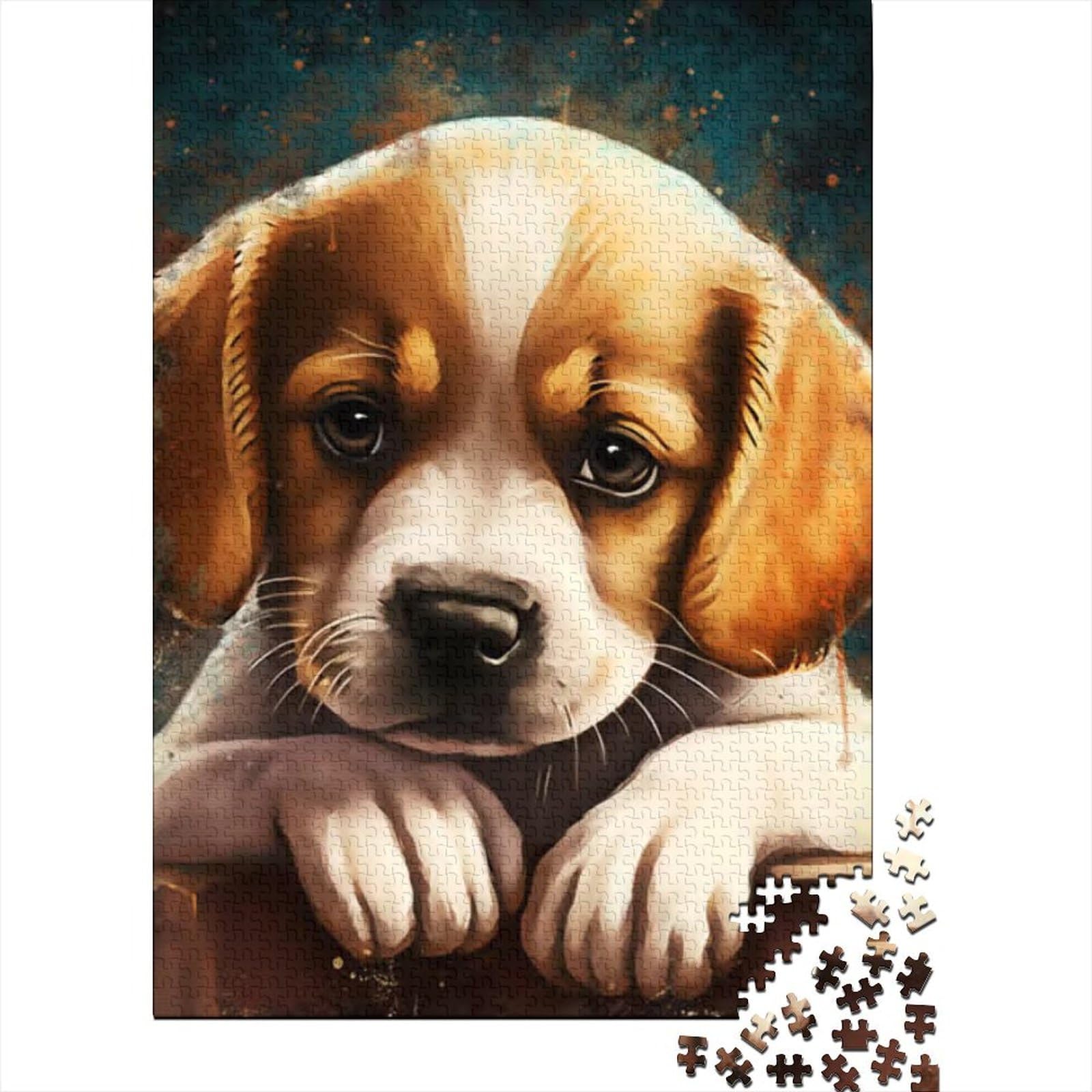 Schwierige, anspruchsvolle Puzzles 1000 Teile Kinder-Hunde-Puzzles für Erwachsene Teenager Schwierige, anspruchsvolle Puzzles 1000 Teile (Size : 75x50cm)