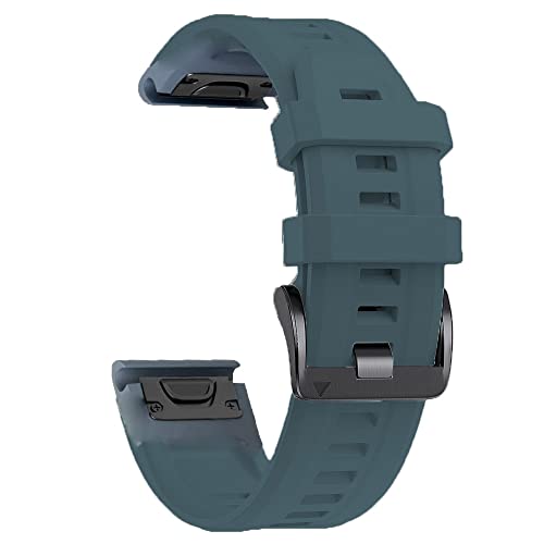 OPKDE Uhrenarmband für Garmin Fenix 7S 6S 6SPro 5S 5SPlus, 20 mm, Silikon, Rotgold, Stahlschnalle, Schnellverschluss, Easyfit-Armband, For Fenix 5S Plus, Achat