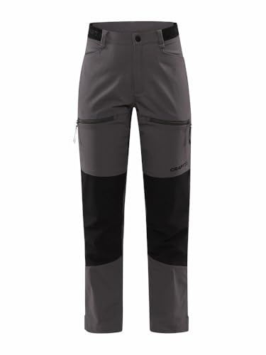 Craft PRO EXPLORE HIKING PANT | Outdoorhose Damen S | Granite | 2 & 4-Wege-Stretchmaterial | Reißverschlusstaschen | Quick Dry Wanderhose Damen | Trekkinghose Damen