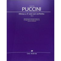 Giacomo Puccini-Messa A 4 Voci Con Orchestra-Soloists, Mixed Choir [SATB] and Ensemble-SCORE