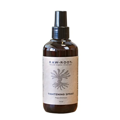 RAW ROOTs | Dreadlock Tightening Spray 200ml | Nag Champa | Straffungsspray – reduziert loses Haar & erfrischt Dreadlocks | Naturkosmetik vegan nachhaltig mit Aloe Vera