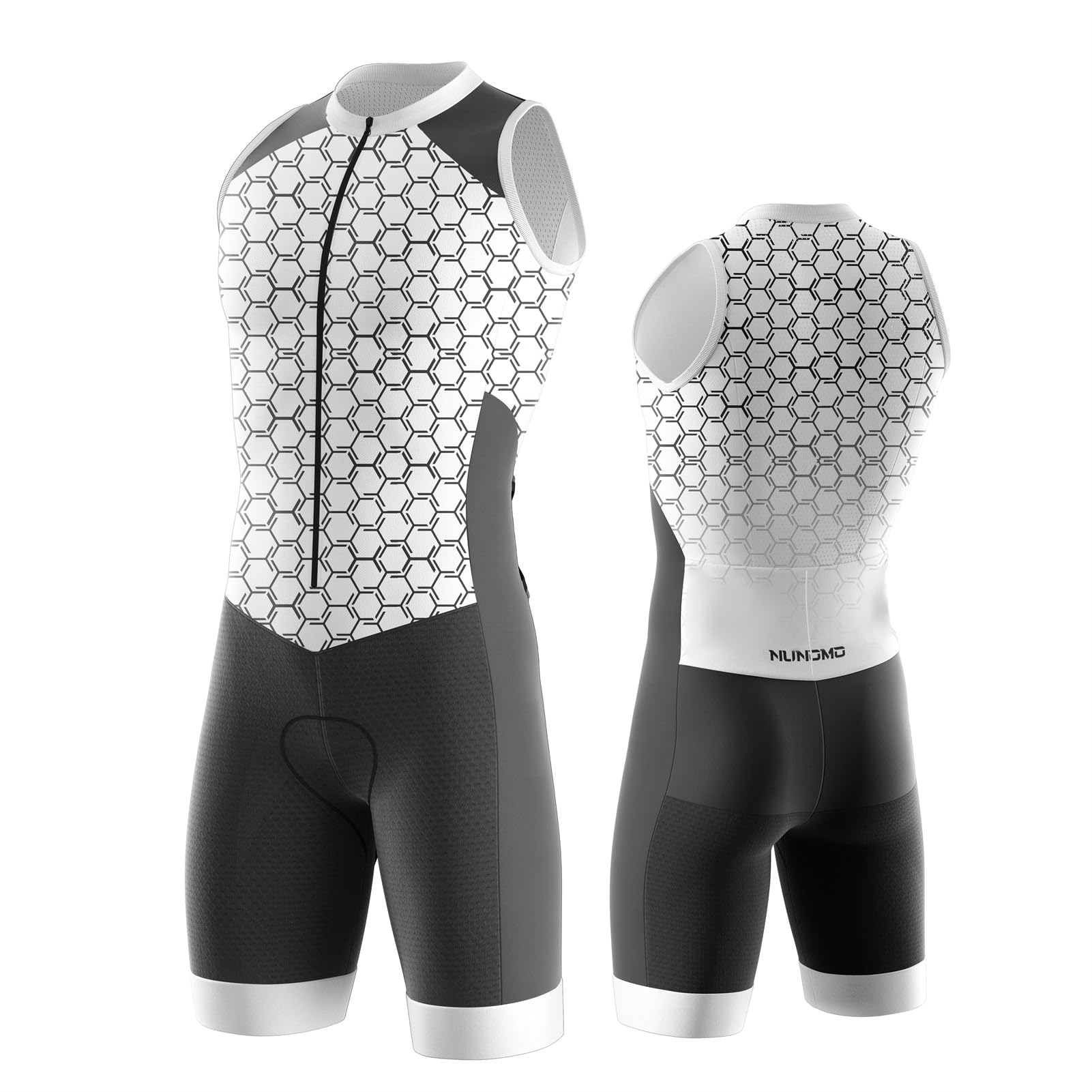 Triathlon Anzug Herren Herren Radsportanzug gepolstert einteilig Trisuit Bike Top Short Trisuit Einteiler für WettkampfGeeignet zum Laufen, Radfahren, Schwimmen (TYP-15,XL)