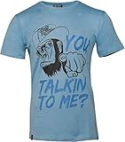 Rusty Stitches You Talkin to Me T-Shirt (Blue,M)