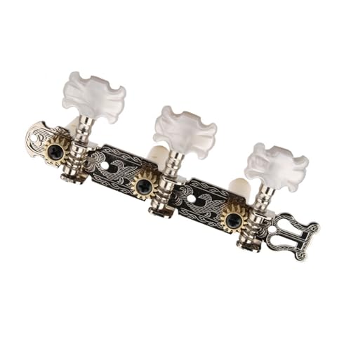 Strings Tuning Pegs Mechaniken Für Gitarre Plastiksäulenwirbel für klassische Gitarre mit drei Positionen, ovale Blumenwirbel, Stimmwirbel für klassische Gitarre