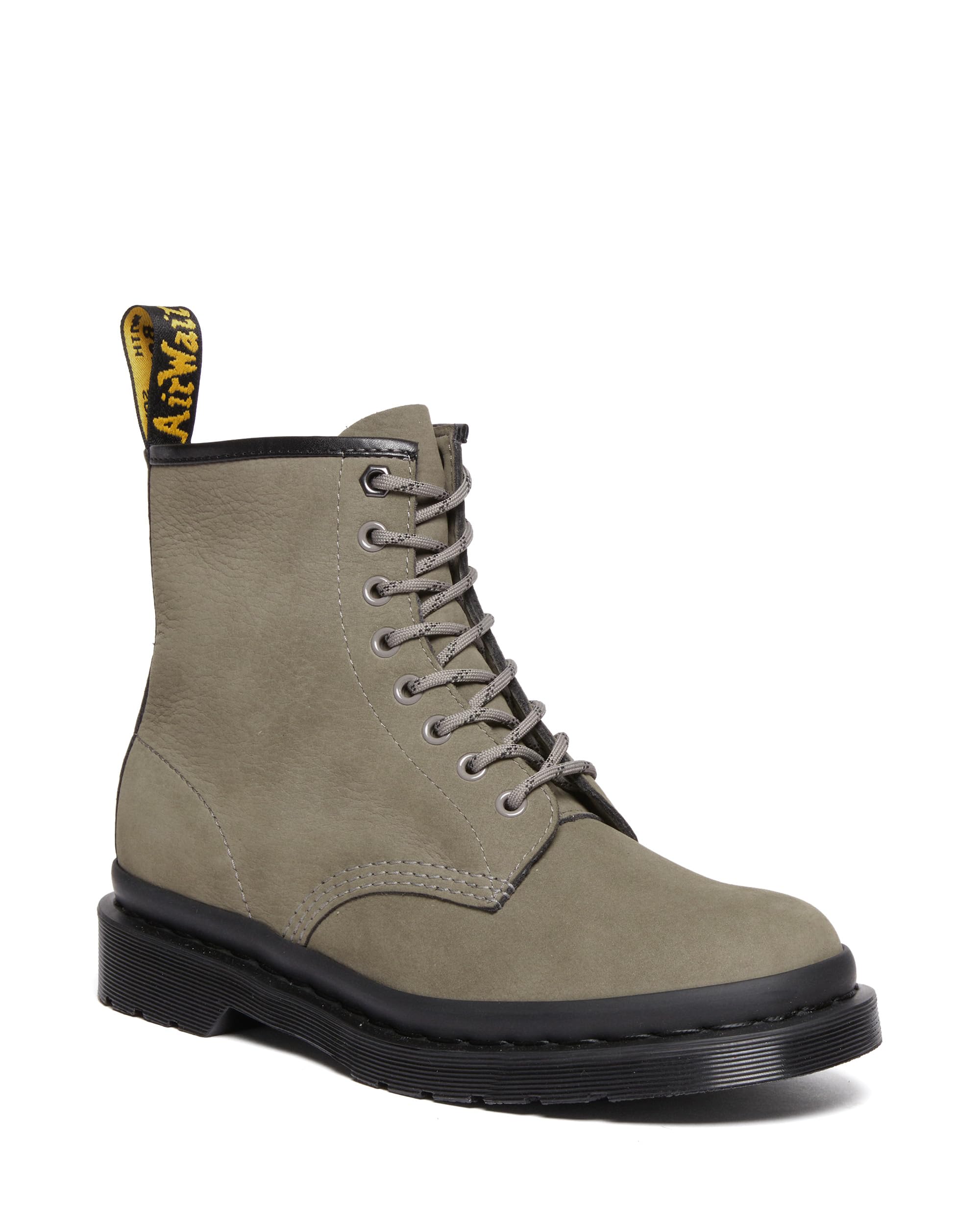 DR. MARTENS Unisex 8 Eye Boots, Nickel Grey Milled Nubuck Wp, 39 EU