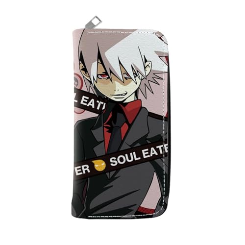 RYNDEX So-ul Eat-er Anime Geldbörse, Lustig Süß Spaß Card Holder Wallet, Mädchen Geldtasche mit Münzfach und Geldscheinfach(Color:Multicolor 4)