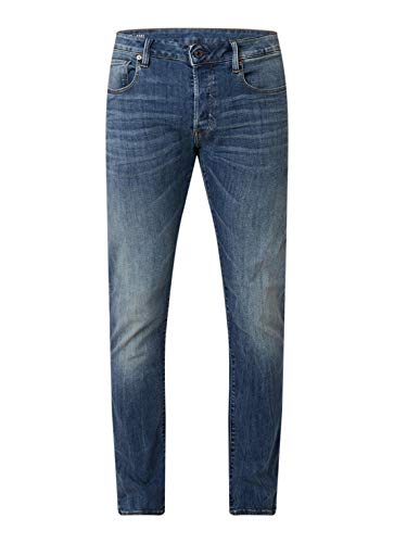 G-STAR RAW Herren 3301-slim Jeans, Blau (Vintage Medium Aged 8968-2965), 36W/32L