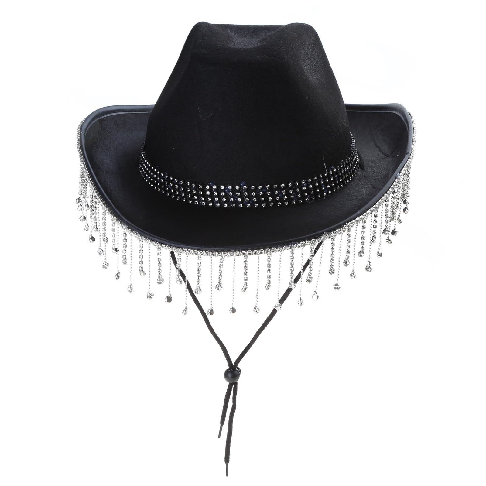 MEELYHOME Cowboyhut Damen Partyzubehör Cowgirlhut Cowboyhut für Erwachsene Wildes Kostüm Karneval Mottoparty Dekoration Strass Cowboyhut für Damen