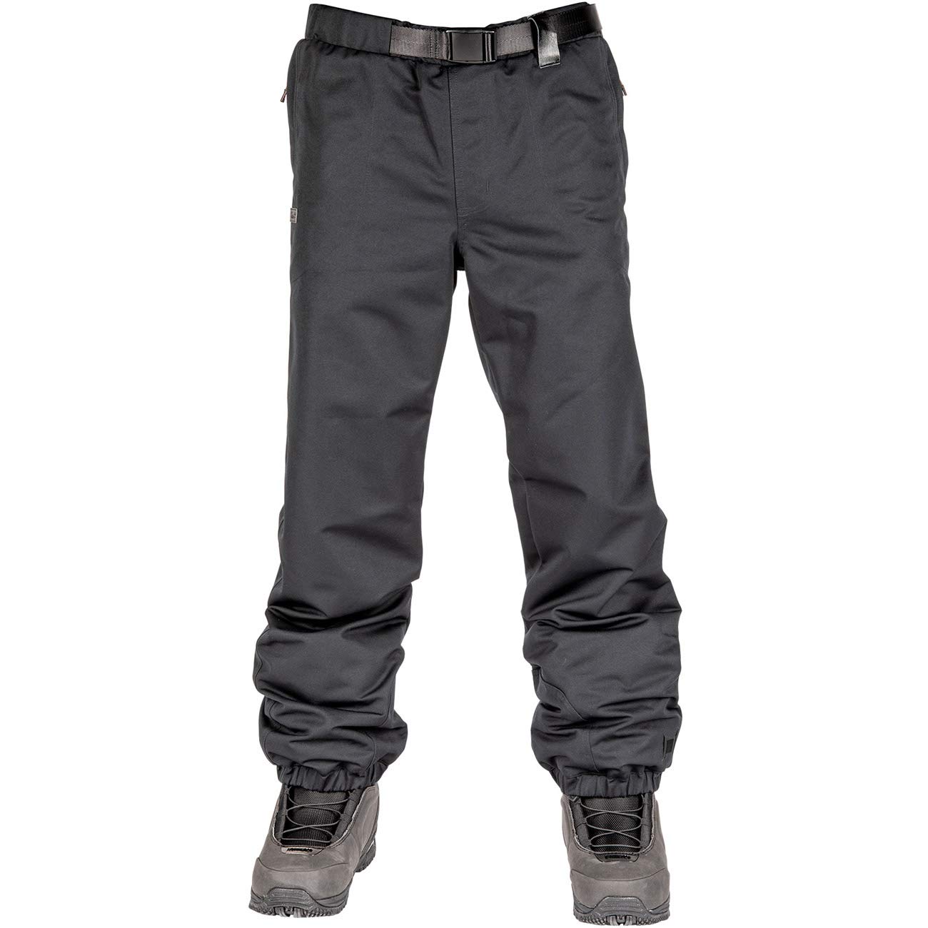 L1 SEXTON´20 Herren, Funktions- Snowboardhose, Regular Fit, 2 Lagenhose im 90er Jogger- Style mit Belüftungsschlitze und Verstellbarem Gürtel, M, BLACK