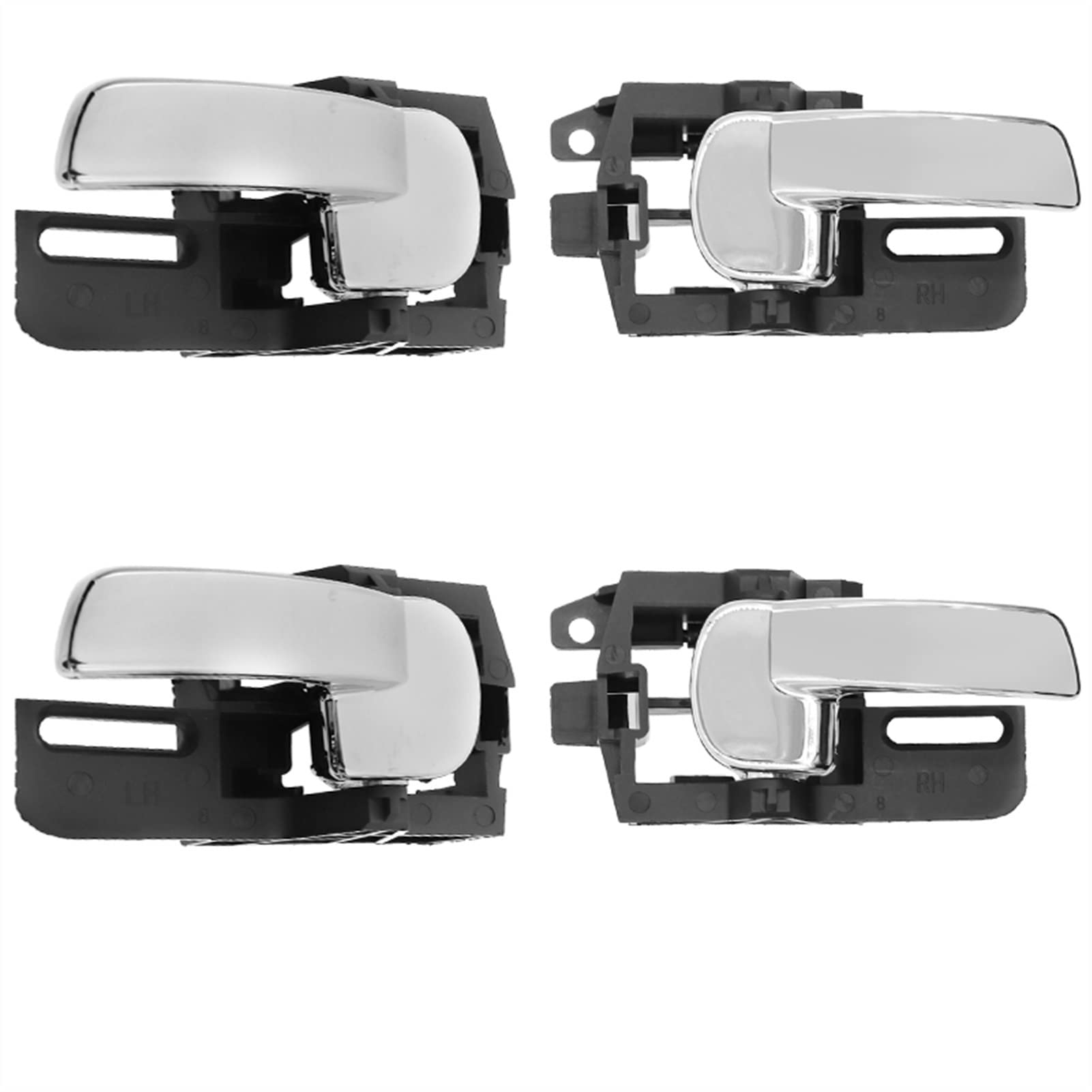 DOFABI Auto-Innentürgriff Innentürknopf, for Nissan, for Qashqai, J10 MKI 2007-2013 80670JD00E 80671JD00E Türgriff(4PCS One Set)