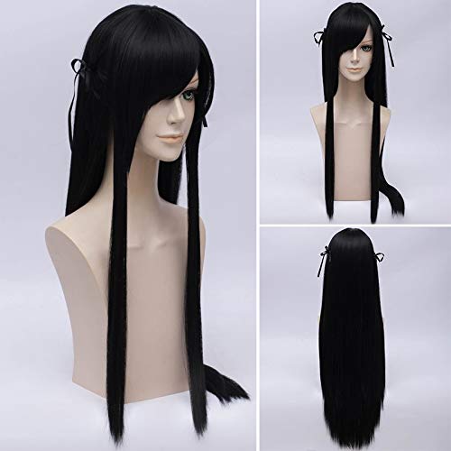 LINLINCD Cosplay wig Atago Spiel Azur Lane Cosplay Perücken Halloween Karneval Azur Lane Kostüm Erwachsene Frauen Kunsthaar Perücken+Perücke Cap