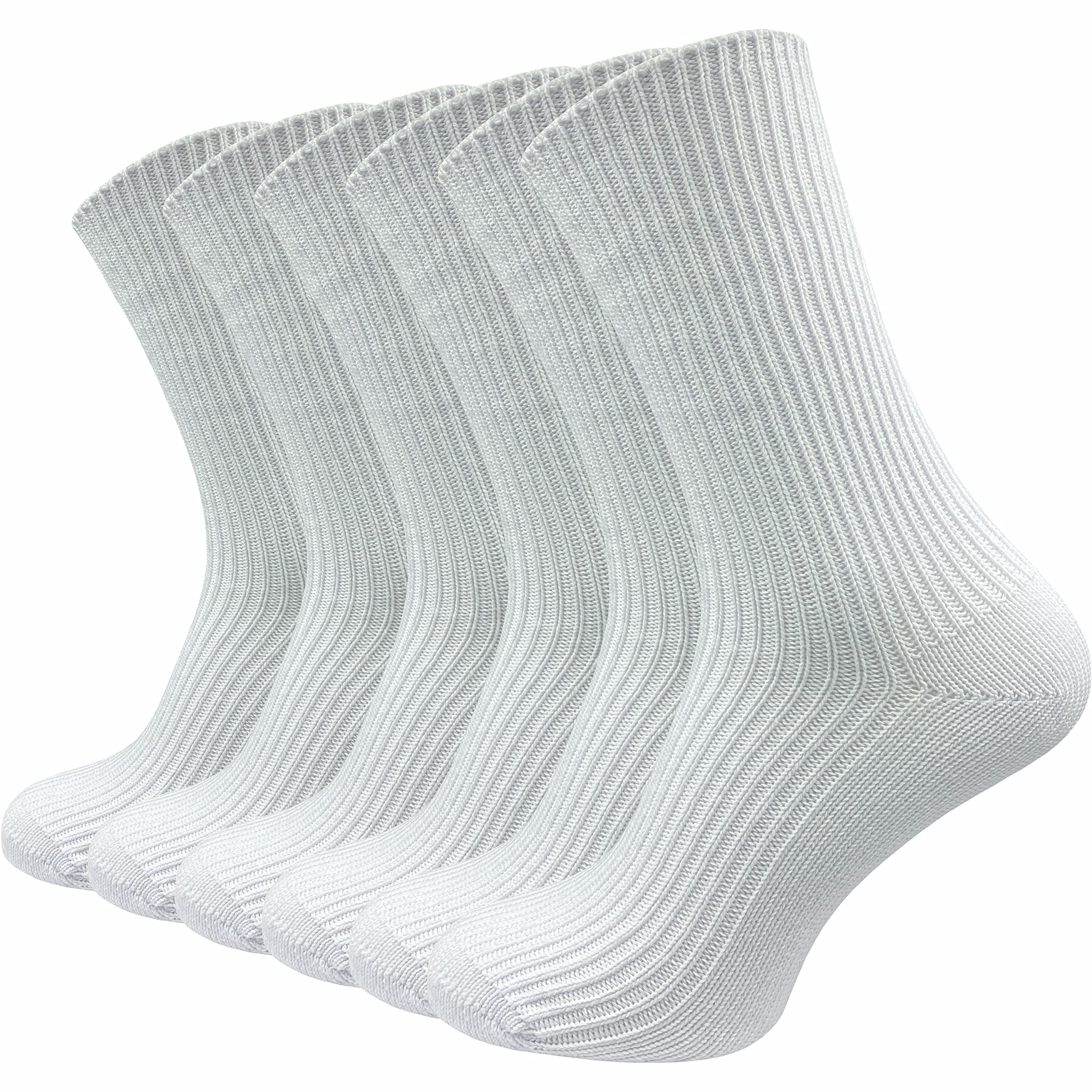 GAWILO 6 Paar dicke Damen Socken wie selbstgestrickt | ohne Gummidruck | ohne Naht (as3, numeric, numeric_39, numeric_42, regular, regular, weiß)