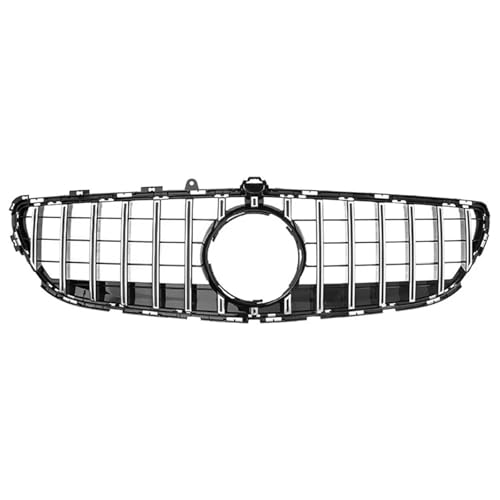 Frontgrills Für-Benz CLS-Klasse W218 2015-2018 CLS300 CLS350 GT Stil Kühlergrill Nachrüstung Ersatzteil Auto Frontstoßstange Racing Grill Front Bumper Grille(Silber)