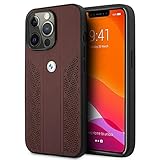 BMW BMHCP13LRSPPR Hülle für iPhone 13 Pro/13 6,1" rot Leather Curve Perforate, CG13