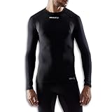 Craft Herren Active Extreme X Cn Ls M | Sportshirt Herren Langarm | Gr. XXL | Schwarz | Baselayer Herren für kalte bis milde Winter-Trainingstage | maximaler Feuchtigkeitstransport & Komfort