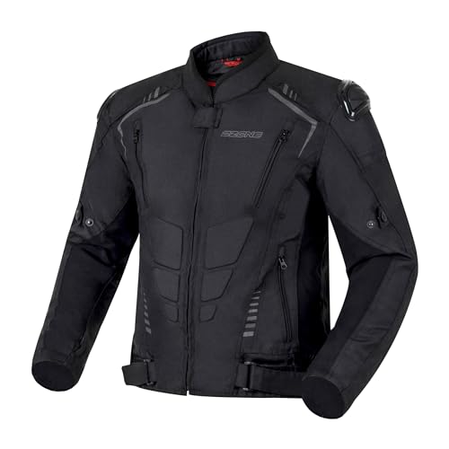 OZONE Pulse Motorradjacke für Männer CE-Ebene 1 Ellbogen und Schultern Protektoren Polyester Mesh abnehmbare wasserdichte Membran reflexelemente 2 außerhalb und 1 Innentaschen