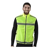 Craft Windweste Visibility Vest (Gr.S-XXL), Warnweste Unisex mit Reißverschluss, Fahrradweste, Laufweste, Reflektierend, M