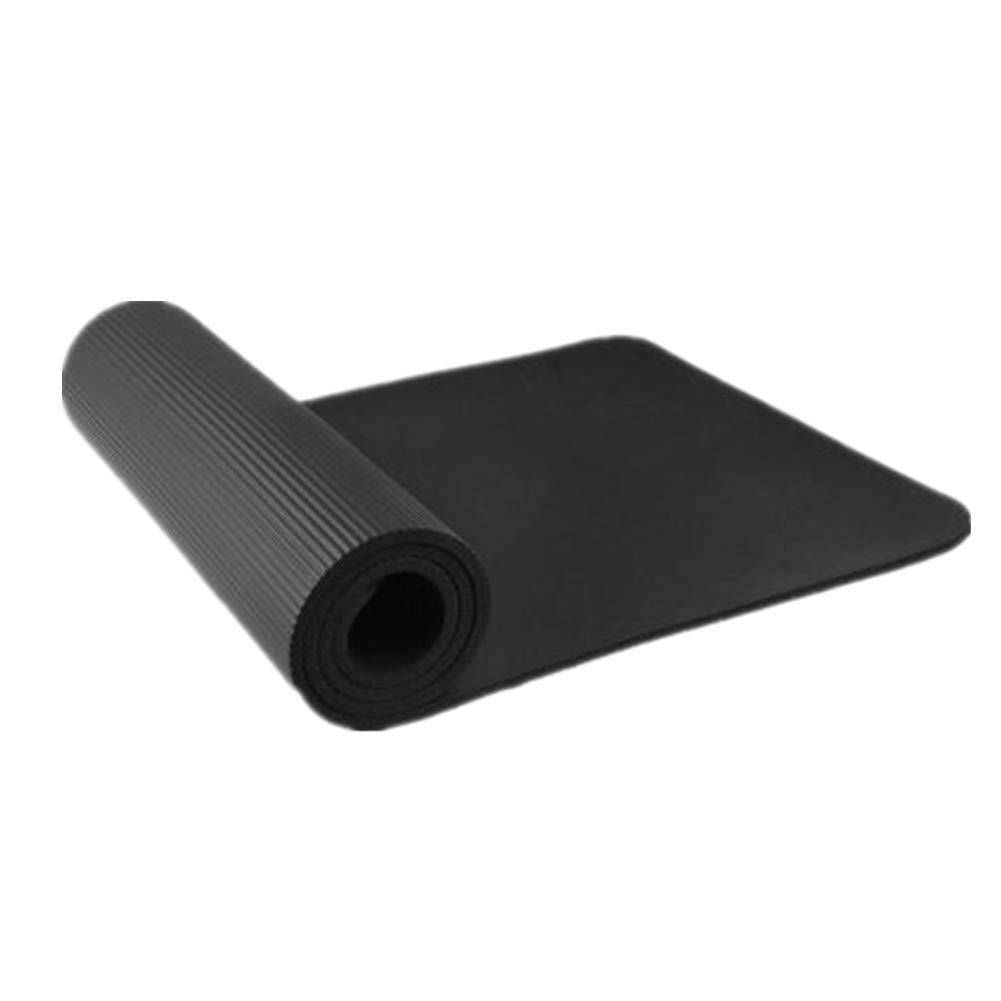 Fitnessmatte Yoga Mat Yogamatten für zu Hause Yogamatten Trainingsmat Trainingsmatte rutschfest Trainingsmatten Yoga Stretch Mat black,15mm