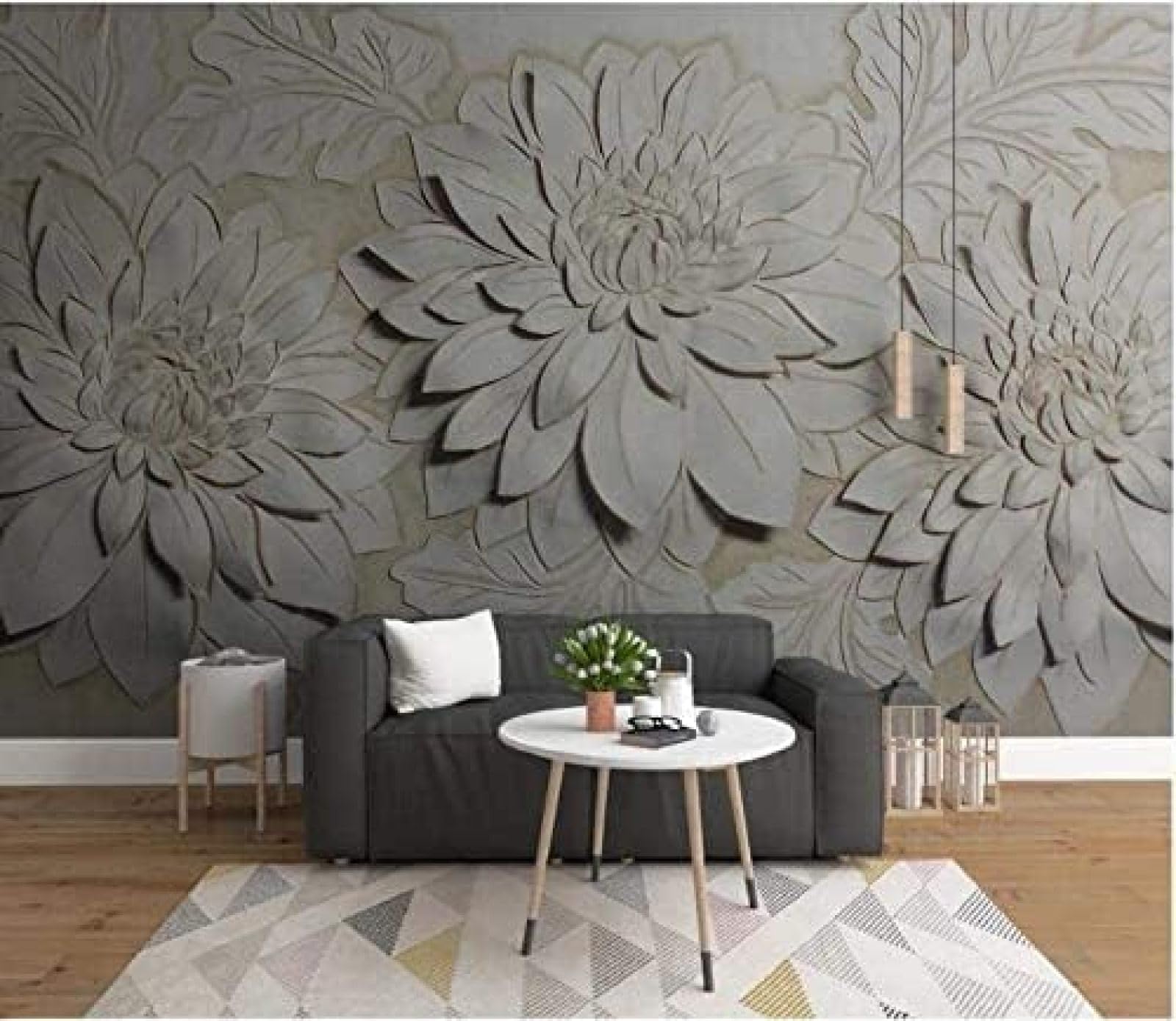 Geprägte Goldene Pfingstrose Blume 3D Tapeten Wanddekoration Fototapete Sofas Wohnzimmer Wandbild Schlafzimmer-400cm×280cm