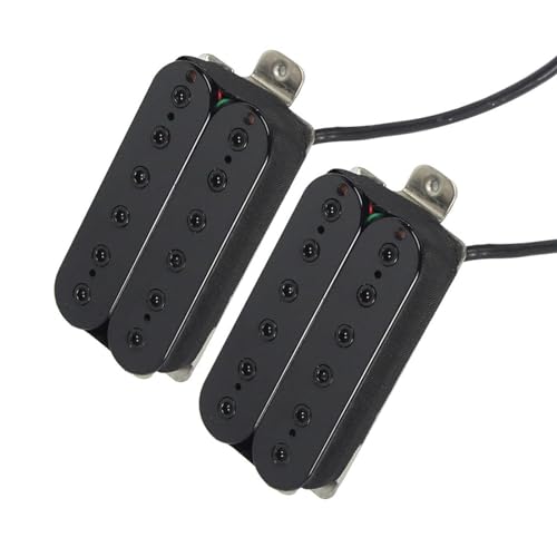 Gitarren-Tonabnehmer Satz Doppelspulen-Humbucker Für E-Gitarre, Halssteg-Tonabnehmer, Schwarzes Gitarrenzubehör