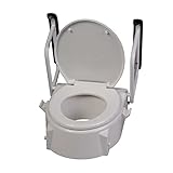 1x Behrend Toilettensitzerhöhung, Toilettenaufsatz, Toilettensitzerhöher mit Armlehnen, bis 100 kg