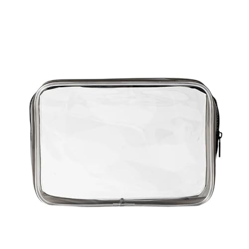 Transparente Kosmetiktasche for Damen, Make-up-Kosmetiktasche, Reise-Reißverschluss, durchsichtig, Make-up, Beauty-Wash-Organizer, Bad-Kulturbeutel-Set Kosmetiktasche Set(Transparent L)