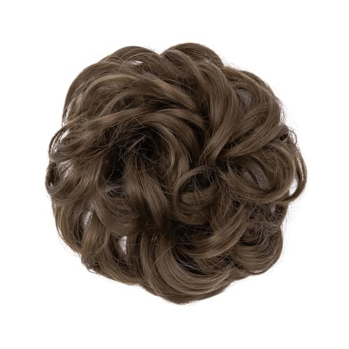 Haarteile Haarknoten Unordentlicher synthetischer Haarknoten for den täglichen Gebrauch, Chignon-Scrunchies, gefälschtes Haarband, Zopf, elastisches Haarteil, Schwanz for Frauen H9 Brötchen Haare(8)