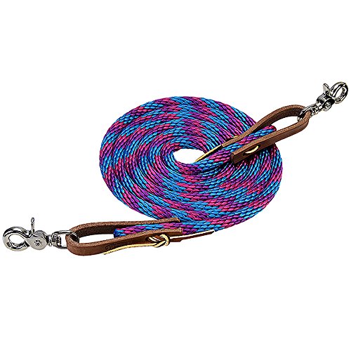 Weaver Leather Jungen TRV154636, Hurricane Blue/Pink Fusion/Purple Jazz, 3/8" x 8'