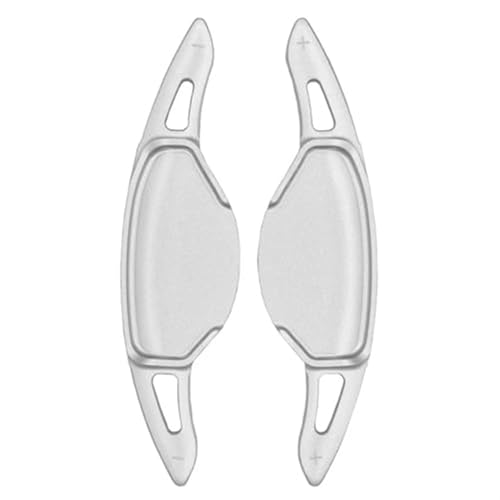 DOFABI for Infiniti, QX50 QX55 QX60 2022, for Essential, for Luxe, for Sensory Car Lenkrad Paddle Shifter Verlängerung Getriebe Aufkleber Zubehör Schaltwippen-Erweiterungen(Style 2 Silver)