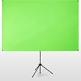 ESMART X-Type Ultralightweight Greenscreen 161 x 93 cm (70") | mobiler Greenscreen | transportabel | 5 kg | Vormontiertes Stativ | Tragetasche