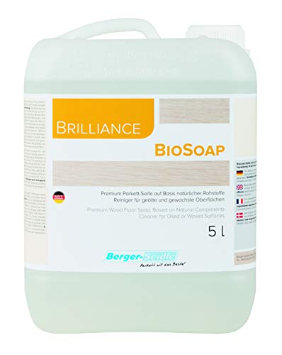 Berger-Seidle Classic BioSoap, Holzbodenseife zur Reinigung und Pflegebehandlung von geölten und geölt-/gewachsten Parkett- und anderen Holzfußböden (5 Liter)