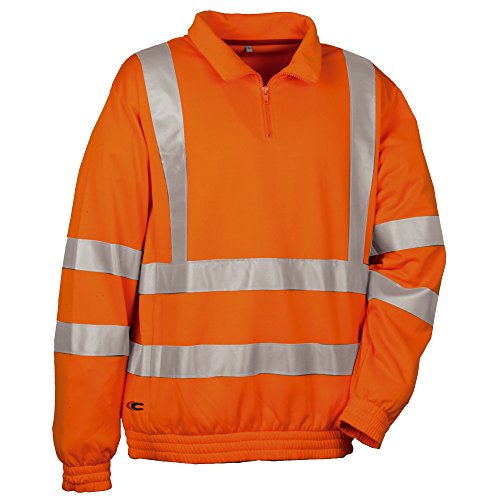 Cofra Warnschutz Pullover Route V112-1 Troyer XXL, in Signalfarbe orange, 40-00V11201-XXL