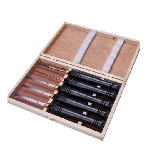 5 teile/satz Drehmaschine Meißel Set Holzbearbeitung Drehen Werkzeug Set HSS High Speed ​​Stahl Halbkreis Messer Hand-gehalten Holz Drehen werkzeug