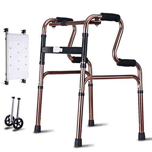 Roller Walker Für Senioren-Roller Mit Sitz,leicht Zusammenklappbarer Senior Walker,leichte Mobile Erwachsene Senioren,höhenverstellbare Rollende Aluminium Rahmen