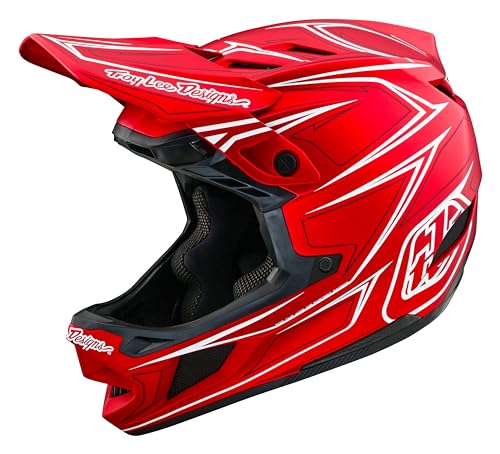 Troy Lee Designs Unisex – Erwachsene D4 Composite MTB-Helm, rot, L