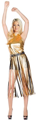 Rubie`s Damen Kostüm Goldfestival Kleid gold Karneval Fasching Gr. 32