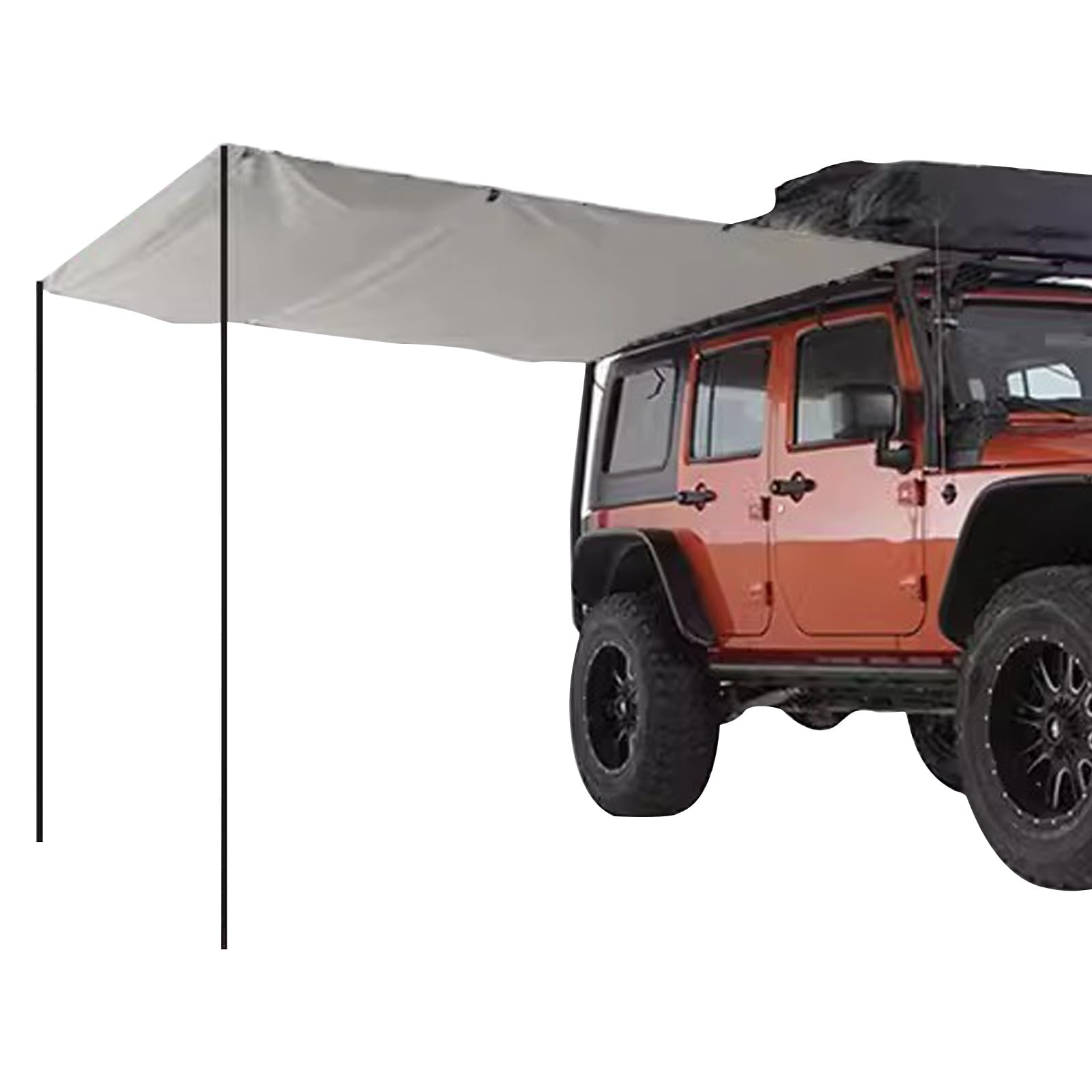 Auto Vorzelt Camping, Outdoor-Markise, tragbare Auto-Markise for Camping, Bergsteigen, Angeln(Grey,Large)