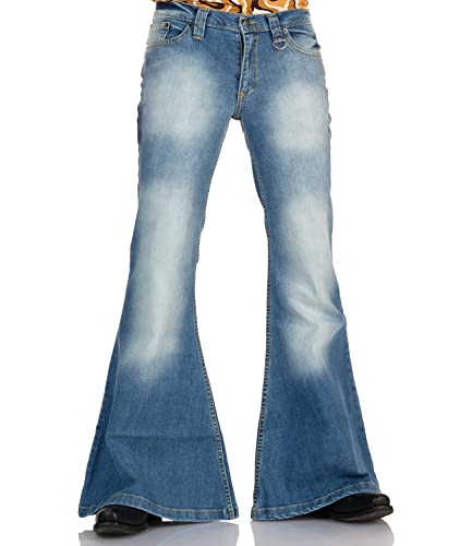 Comycom Herren Mega Jeans Schlaghose Blue 72