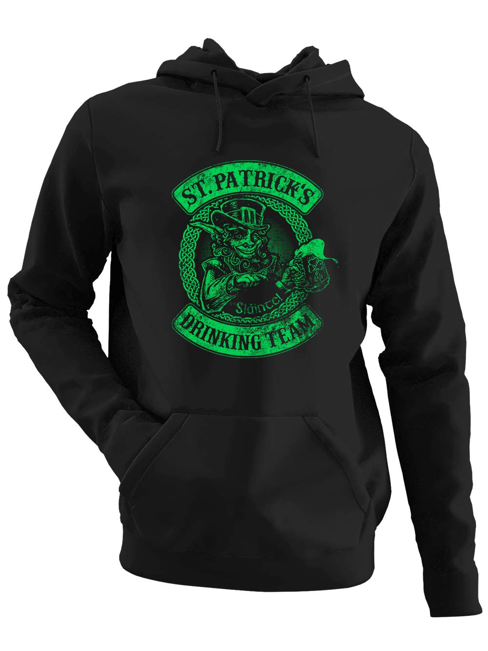 clothinx St. Patricks Day - Saint Patrick's Day Drinking Team Herren Kapuzen-Pullover Schwarz Gr. XL