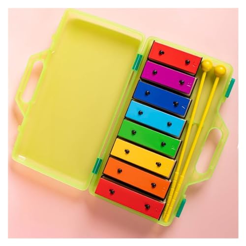 Glockenspiel Für Anfänger 8-Noten-Farbe Aluminiumplatte Sound Brick Kleines Glockenspiel Schlaginstrument