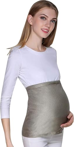 Anti-Strahlung Umstandskleid Bauchband Silberfaser EMF Abschirmung Kleidung for schwangere Frauen(XL)