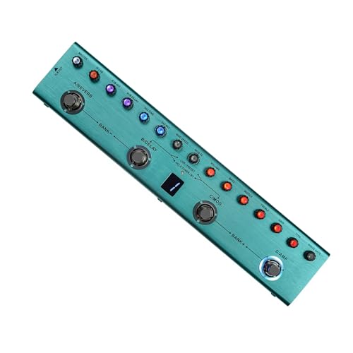 E-Gitarren-Pedal, Effektor, 3-Band-Equalizer, digital, mehrere Effekte, Gitarren-Pedal für E-Gitarre