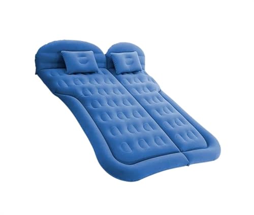 GLILAR Auto Luftmatratze Auto Luftbett Schlafmatratze Multifunktions-Aufblasmatratze Feldbett Autozubehör Reisebett Camping Luftmatratze Klappbett(Blue,Size 1)