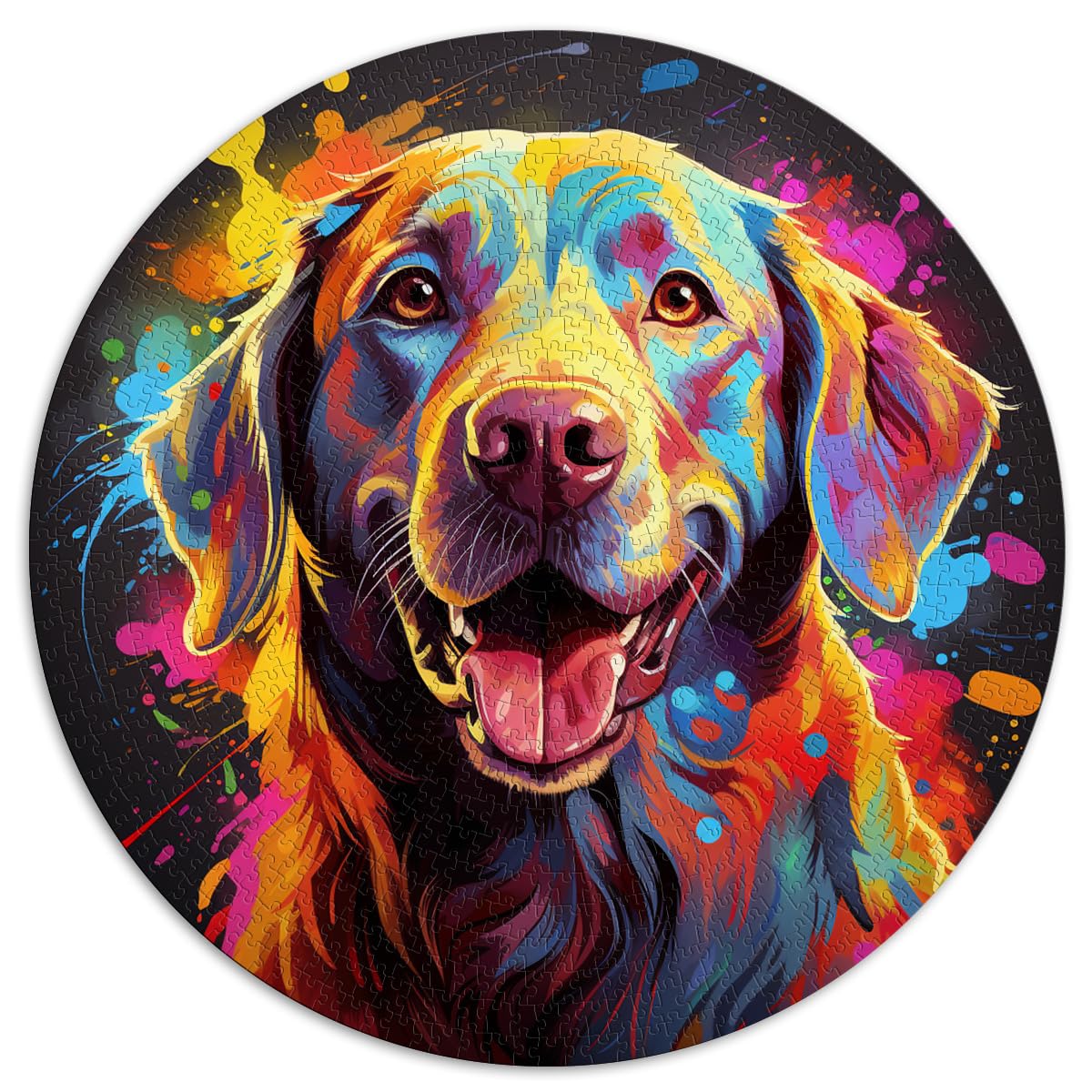 Puzzle für Labrador Puzzle für Erwachsene 1000 Teile 26,5x26,5 Zoll Puzzles als Geschenke Schwierige, schwere Puzzles