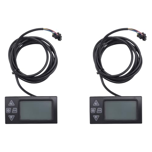 SICOSALT 2X S861 LCD-Ebike-Display mit SM-Stecker für Elektrofahrrad BLDC-Controller-Bedienfeld Schwarz 24V-36V